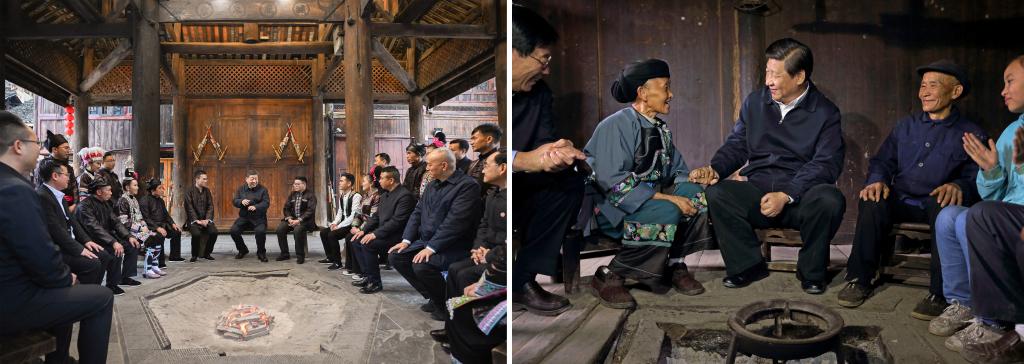 左圖由新華社記者謝環(huán)馳拍攝；右圖由新華社記者蘭紅光拍攝。