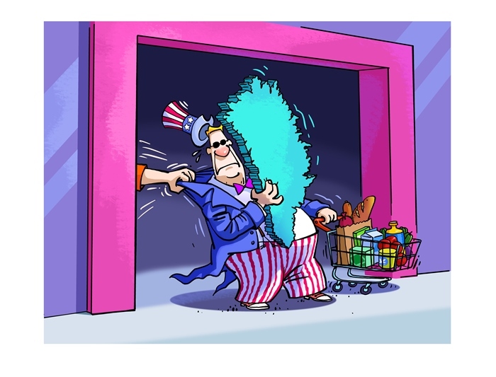 漫畫作者：馬宏亮（人民網(wǎng)版權(quán)圖片，未經(jīng)授權(quán)請(qǐng)勿轉(zhuǎn)載。）