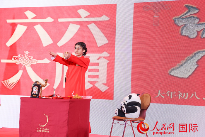 快板表演。人民網(wǎng)記者任皓宇攝