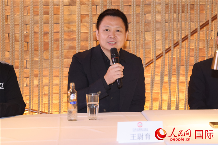 中國駐里約熱內盧總領館副總領事王尉育在座談會上致辭。 人民網記者 時元皓攝